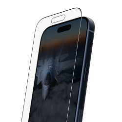 PanzerGlass ® Stealth Screen Protector w. Black Frame w o GRS iPhone 17 Pro w. FASTFIT IN-A-BOX